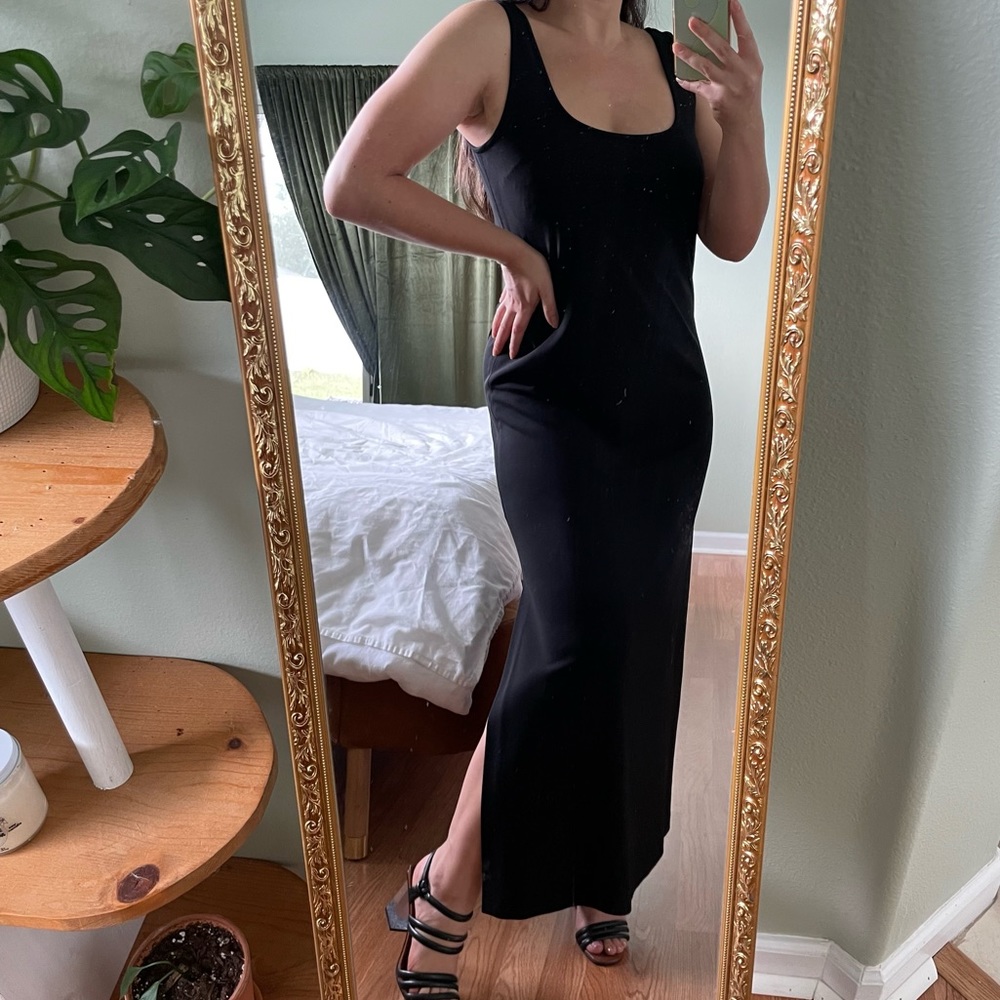 Black maxi dress